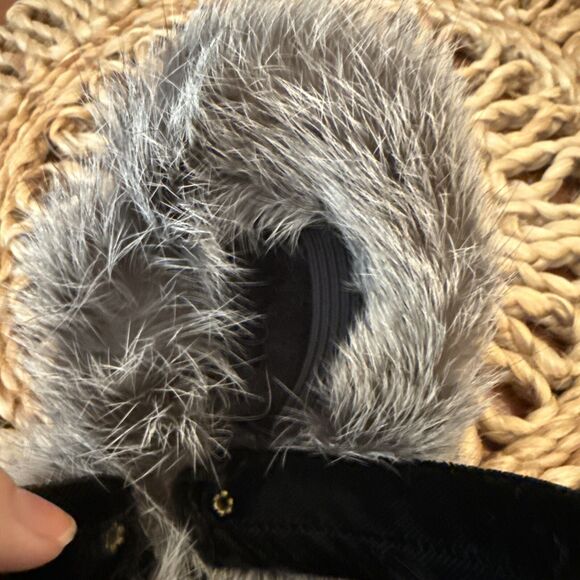 WOMENS VINTAGE GENUINE FUR EARMUFFS on VELVET HEADBAND - Picture 5 of 6